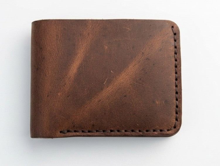 Classc Handmade Vintage Luxe  Brown Leather Wallet- Full Option