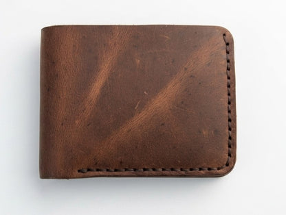 Classc Handmade Vintage Luxe  Brown Leather Wallet- Full Option