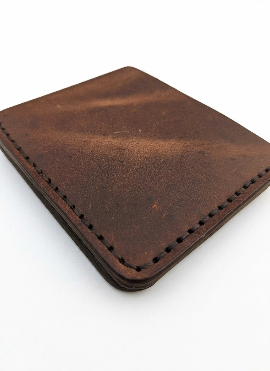 Classc Handmade Vintage Luxe  Brown Leather Wallet- Full Option