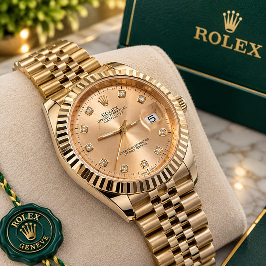 Premium Rolex Oyster Perpetual Rose Gold Watch (Special Addition)