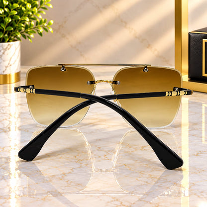Luxury Black Flat Top Square Sunglasses Inspired By Burberry Available In 3 Colors