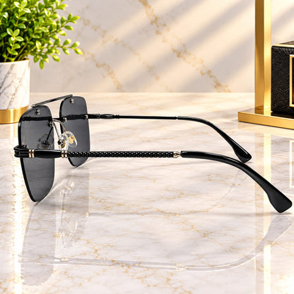 Luxury Black Flat Top Square Sunglasses Inspired By Burberry Available In 3 Colors
