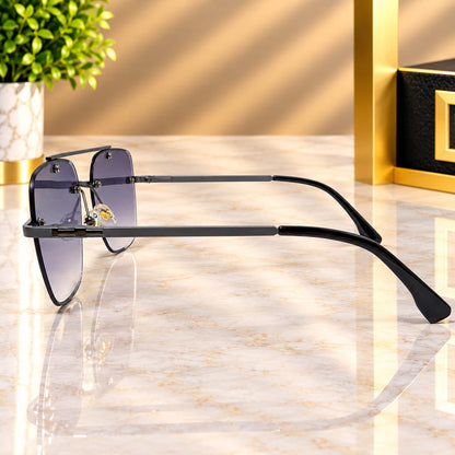 Luxury Black Flat Top Square Sunglasses Inspired By Burberry Available In 3 Colors